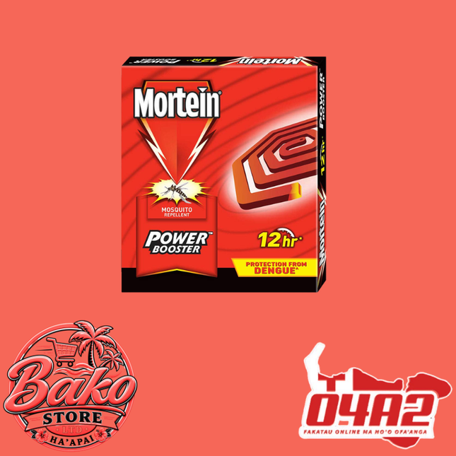 Mortein Mosquito Coil 1 Box - “PICK UP AT BAKO STORE IN PANGAI OR HIHIFO HA’APAI BRANCHES”