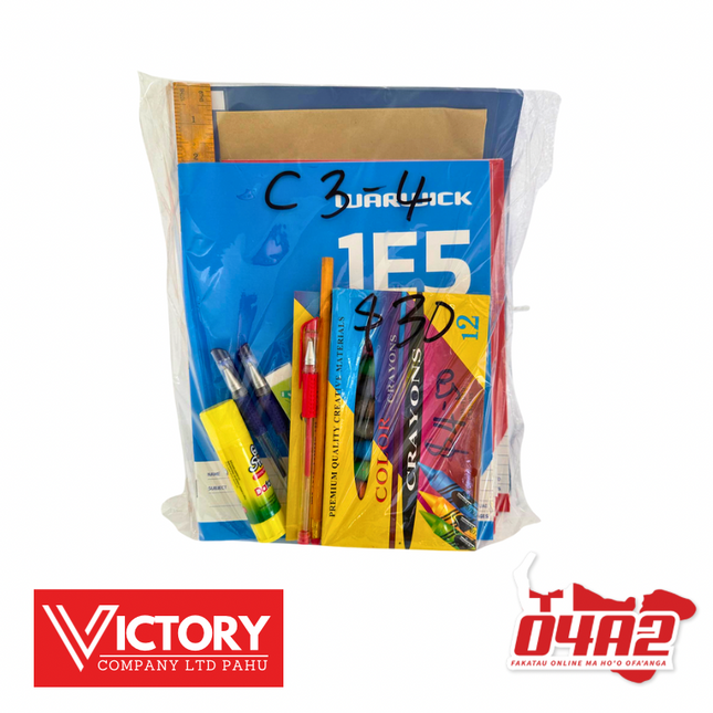 School Package Class 3 - 4 - "PICK UP FROM VICTORY SUPERMARKET & WHOLESALE, PAHU"