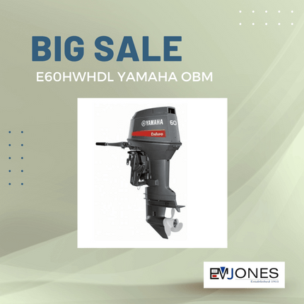 Yamaha 2 Stroke Outboard Motor E60HWHDL - "PICK UP FROM EM JONES NUKU'ALOFA"