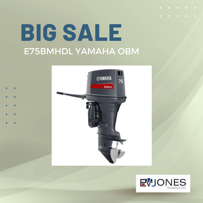 Yamaha 2 Stroke Outboard Motor E75BMHDL - "PICK UP FROM EM JONES NUKU'ALOFA"