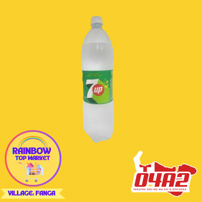 7 up drink  - "PICK UP FROM RAINBOW TOP MARKET IN FANGA"
