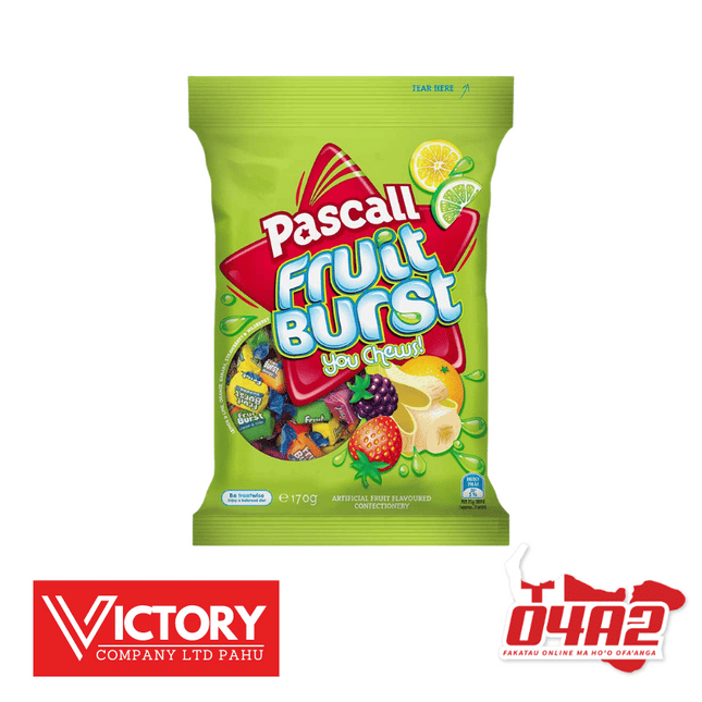 Pascall Fruit Burst 170g Lole  - "PICK UP FROM VICTORY SUPERMARKET & WHOLESALE, PAHU"