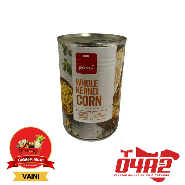 WHOLE KERNEL CORN - "PICK UP FROM GOLDEN STAR, VAINI TONGATAPU"