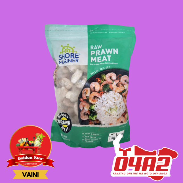 Raw Prawn Meat - "PICK UP FROM GOLDEN STAR, VAINI TONGATAPU"