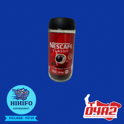 Nescafe Coffee 100g (Hina Coffee) - PICK UP FROM HIHIFO SUPERMARKET, FO'UI"