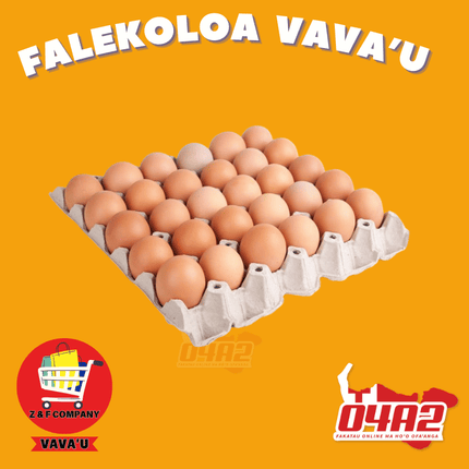 Tray of Eggs 24 - "PICK UP FROM Z&F HANGA KI POUONO, NEIAFU VAVA'U"