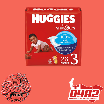 Huggies Size 3 - “PICK UP AT BAKO STORE IN PANGAI OR HIHIFO HA’APAI BRANCHES”