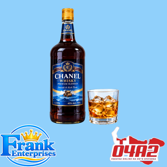 Chanel Whiskey (Glass) 1.125Ltr - “PICK UP FROM FRANK ENTERPRISE LTD, MA’UFANGA”