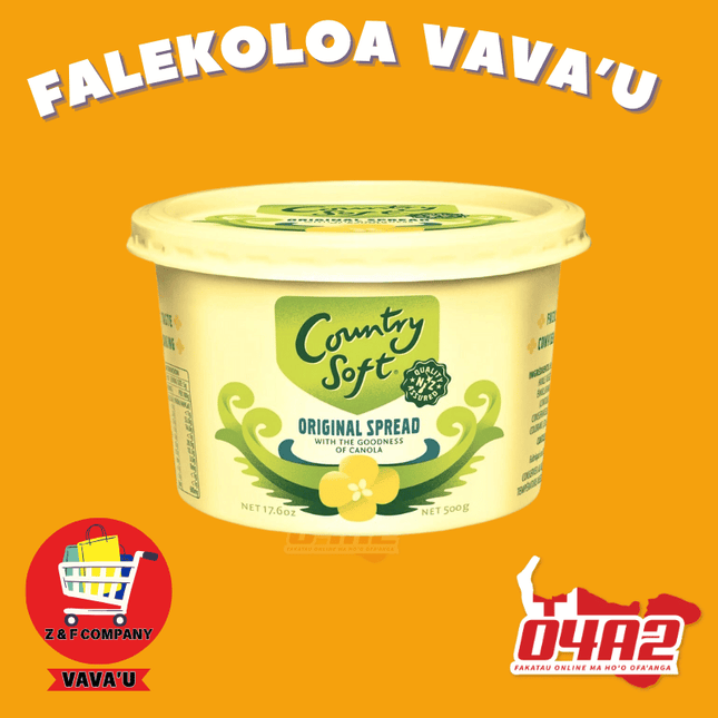 Bowl Butter Country Soft 500g  - "PICK UP FROM Z&F HANGA KI POUONO, NEIAFU VAVA'U"