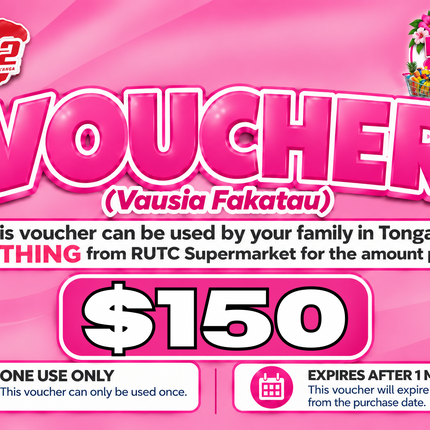 $150 Vausia Fakatau - "PICK UP FROM RUTC SUPERMARKET, HALALEVA"