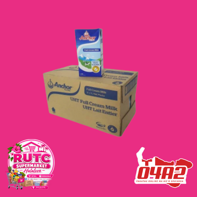 Anchor Milk Box - “PICK UP FROM RUTC SUPERMARKET, HALALEVA”
