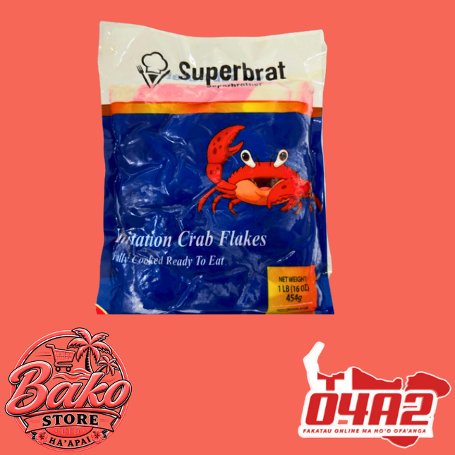 Imitation Crab Flakes 454kg - “PICK UP AT BAKO STORE IN PANGAI OR HIHIFO HA’APAI BRANCHES”