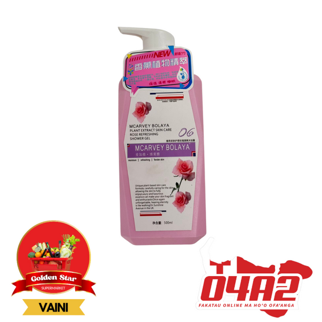 Shower Gel 500ml - "PICK UP FROM GOLDEN STAR, VAINI TONGATAPU"