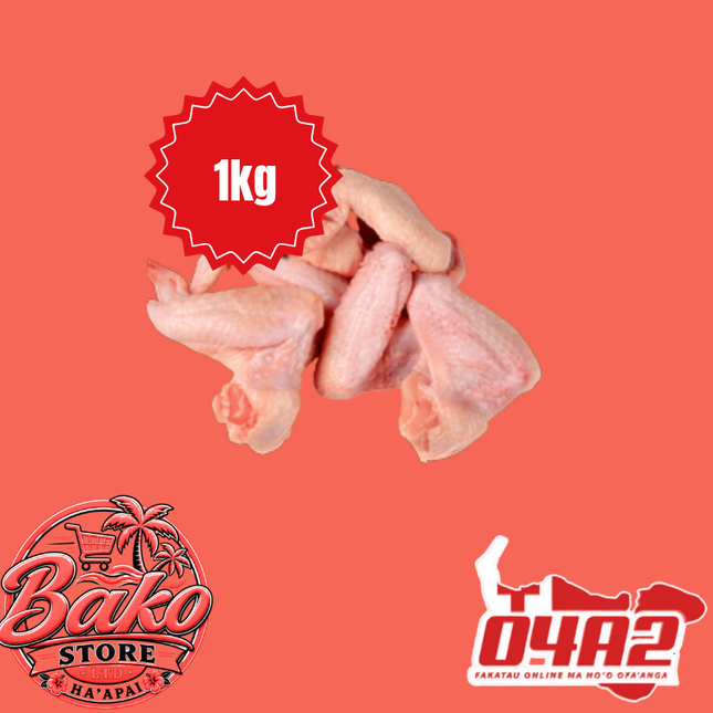 Chicken Wing 1kg - “PICK UP AT BAKO STORE IN PANGAI OR HIHIFO HA’APAI BRANCHES”