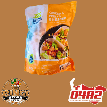 Cooked & Peeled Shrimp 400g - “PICK UP FROM PINGI STORE, HA'APAI"