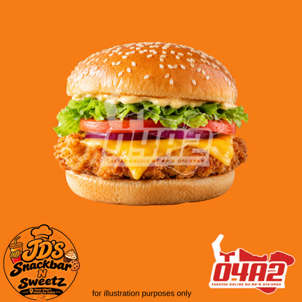 Chicken Cheese Burger - “PICK UP FROM JD’s SNACKBAR N SWEETZ, VUNA WHARF HAHAKE BUS STATION”