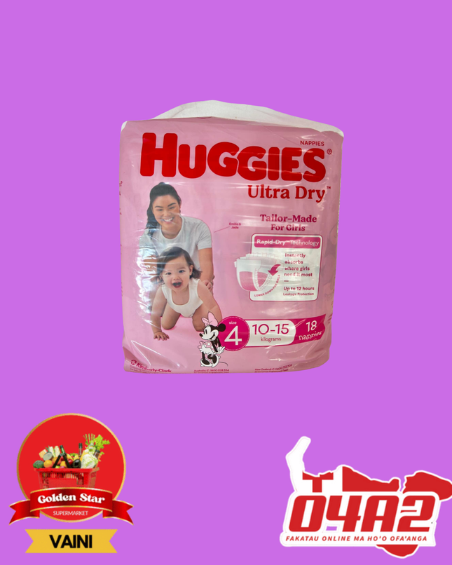 Huggies Diapers Size 4 - “PICK UP FROM GOLDEN STAR IN VAINI”