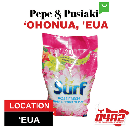 Surf Laundry Powder 1Kg - "PICK UP FROM PEPE & PUSIAKI, 'OHONUA, 'EUA"