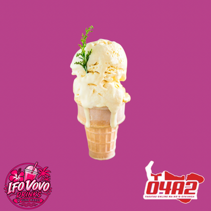 Passionfruit Cone Ice Cream (Double) - “PICK UP FROM IFO VOVO DRINKS, VUNA WRAFT”