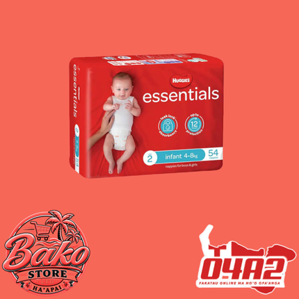 Huggies Size 2 - “PICK UP AT BAKO STORE IN PANGAI OR HIHIFO HA’APAI BRANCHES”