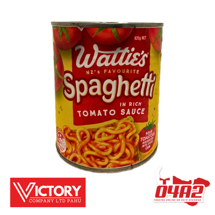 Watties Spaghetti 820g - "PICK UP FROM VICTORY SUPERMARKET & WHOLESALE, PAHU"