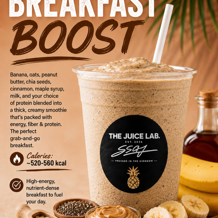 Breakfast Boost - "PICK UP AT THE JUICE LAB, HALA TU'I IN KOLOFOOU"