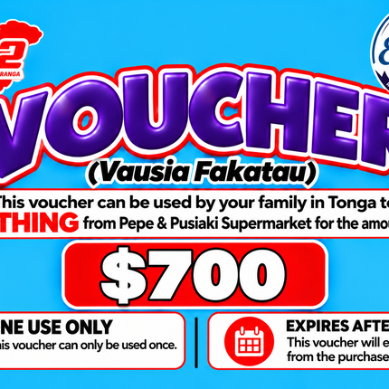 $700 Vausia Fakatau - "PICK UP FROM ELENOA STORE, POPUA"