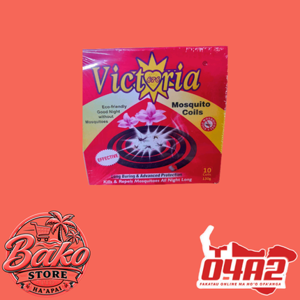 Victoria Mosquito Coil 1 Box - “PICK UP AT BAKO STORE IN PANGAI OR HIHIFO HA’APAI BRANCHES”