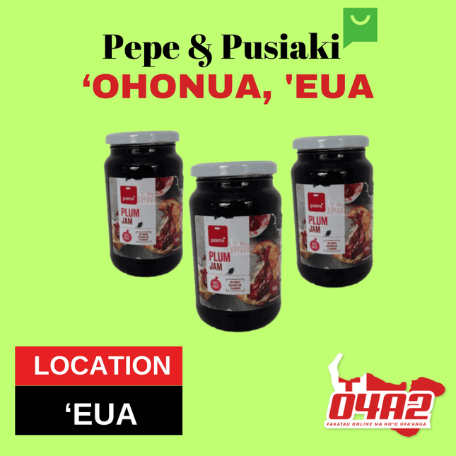 Jam 34oz - "PICK UP FROM PEPE & PUSIAKI, 'OHONUA, 'EUA"