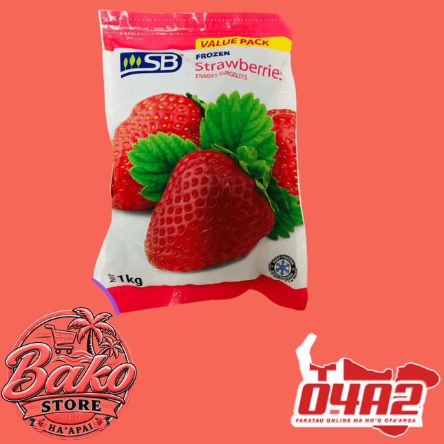 Frozen Strawberry 1kg - “PICK UP AT BAKO STORE IN PANGAI OR HIHIFO HA’APAI BRANCHES”