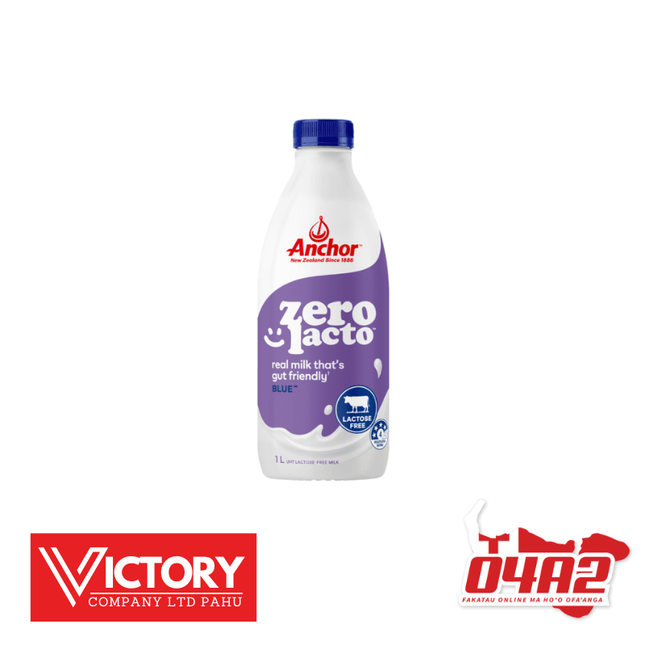 Anchor Zero Lacto Milk - "PICK UP FROM VICTORY SUPERMARKET & WHOLESALE, PAHU"