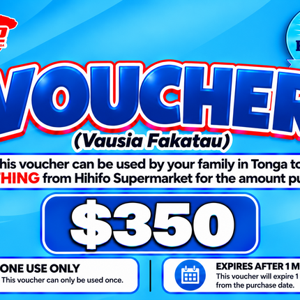 $350 Vausia Fakatau - “PICK UP FROM HIHIFO SUPERMARKET, FO’UI”