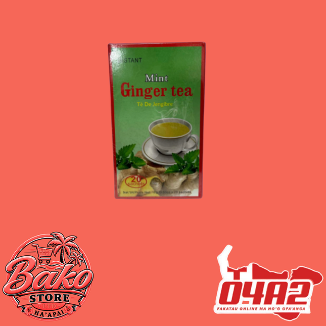 Mint Ginger Tea - “PICK UP AT BAKO STORE IN PANGAI OR HIHIFO HA’APAI BRANCHES”