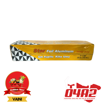 Star Foil Aluminium - "PICK UP FROM GOLDEN STAR, VAINI TONGATAPU"