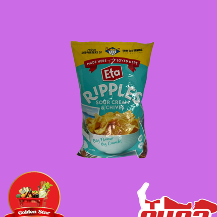 Eta Ripples Sour Cream Chips (out of stock) - "PICK UP FROM GOLDEN STAR, VAINI TONGATAPU"