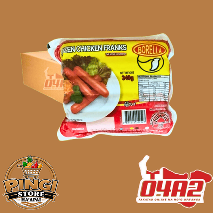Puha Frozen Chicken Franks 24pieces - “PICK UP FROM PINGI STORE, HA'APAI"
