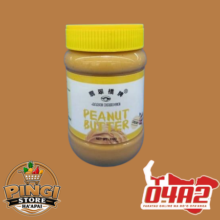 Jade Bridge Peanut Butter 510g - “PICK UP FROM PINGI STORE, HA’APAI”