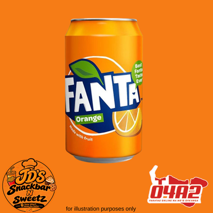 Fanta 330ml - “PICK UP FROM JD’s SNACKBAR N SWEETZ, VUNA WHARF HAHAKE BUS STATION"