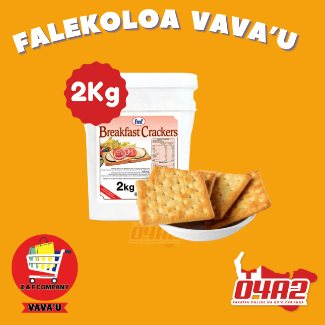 Breakfast Crackers 2Kg - "PICK UP FROM Z&F HANGA KI POUONO, NEIAFU VAVA'U"