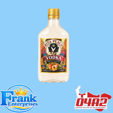 Rita Peach Vodka (Plastic) 375ml - “PICK UP FROM FRANK ENTERPRISE LTD, MA’UFANGA”