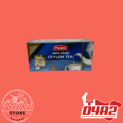 Punjas Ceylon Tea 50g - “PICK UP AT BAKO STORE IN PANGAI OR HIHIFO HA’APAI BRANCHES”