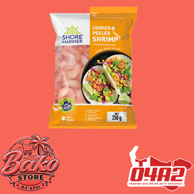 Cooked and Peeled Shrimp - “PICK UP AT BAKO STORE IN PANGAI OR HIHIFO HA’APAI BRANCHES”