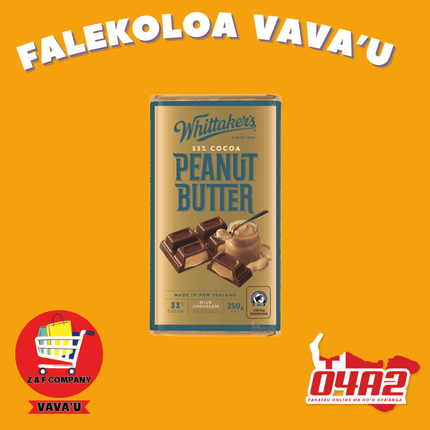 Whittakers Chocolate - "PICK UP FROM Z&F HANGA KI POUONO, NEIAFU VAVA'U"