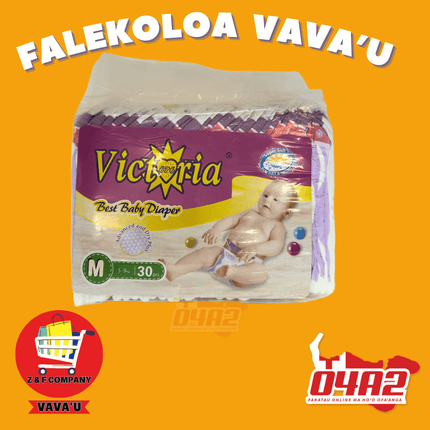 Victoria Best Baby Diapers Medium - "PICK UP FROM Z&F HANGA KI POUONO, NEIAFU VAVA'U"