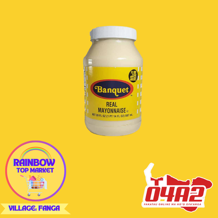 Banquet Mayonnaise 887ml - ”PICK UP FROM RAINBOW TOP MARKET, FANGA”