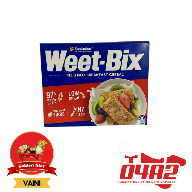 Weet Bix 750g - "PICK UP FROM GOLDEN STAR, VAINI TONGATAPU"