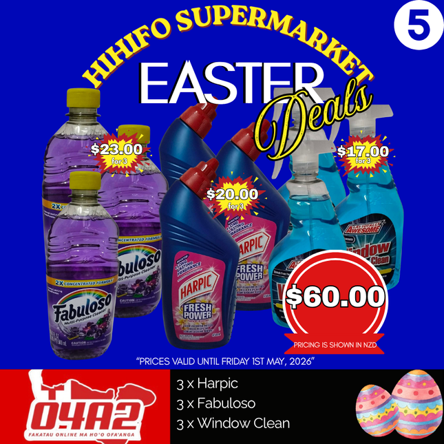 🐣Easter Deal #5 - “PICK UP FROM HIHIFO SUPERMARKET IN FO’UI”