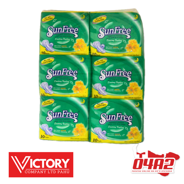 SUNFREE Sanitary Napkins  - "PICK UP FROM VICTORY SUPERMARKET & WHOLESALE, PAHU"