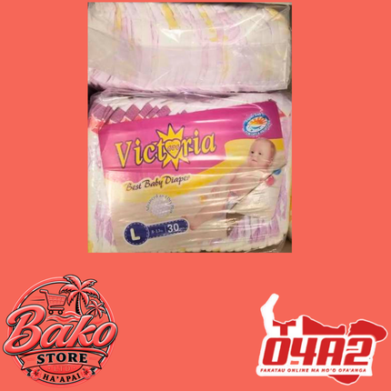 Victoria Diaper Large - “PICK UP AT BAKO STORE IN PANGAI OR HIHIFO HA’APAI BRANCHES”