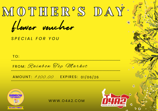 $100 Paanga Voucher - “Pick up from Rainbow Top Market, Fo’ui”